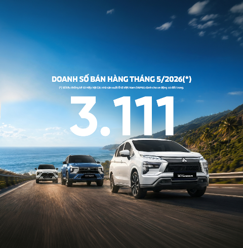 Mitsubishi Motors VIỆT NAM công bố kết quả bán hàng tháng 5/2026
